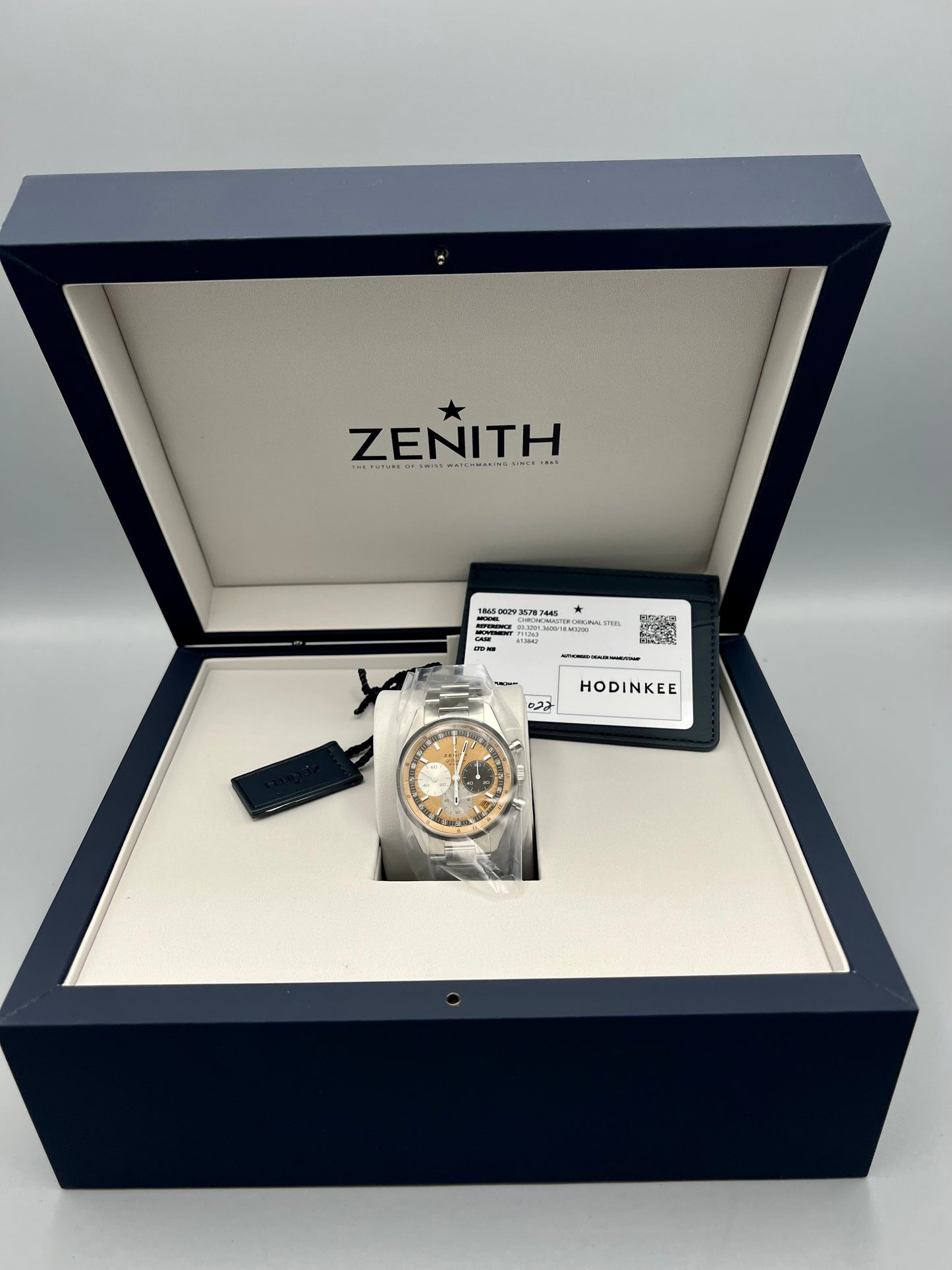 Zenith Chronomaster Original Limited Edition of 300 Hodinkee, Full Set, Unused, 2022