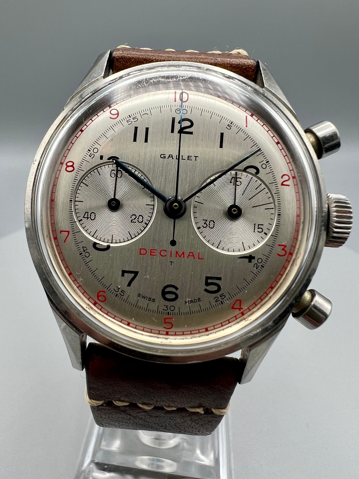 Gallet Multichron Decimal Chronograph, Rare and Excellent Condition, 1950s