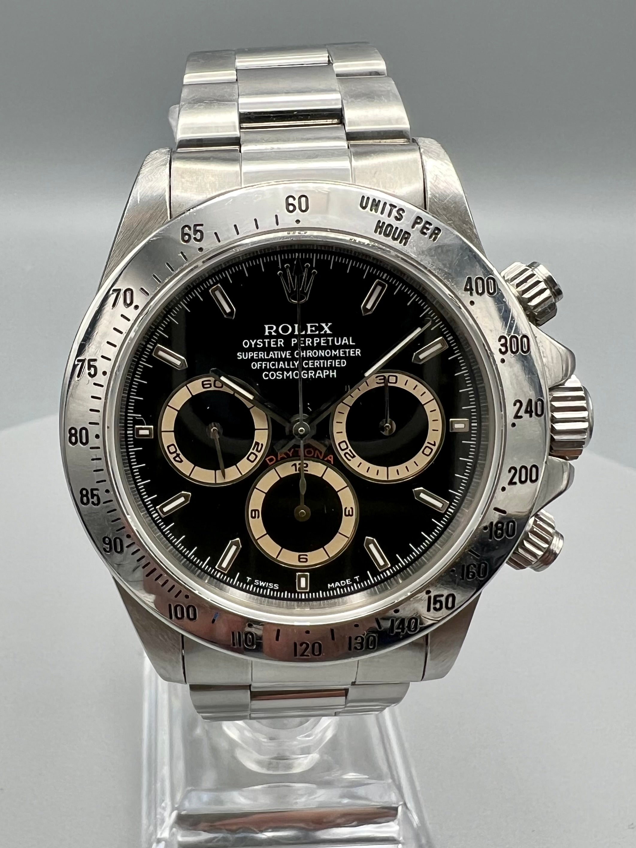 Rolex Ref 16520 Daytona – Patrizzi Dial – Full Set, Unpolished, Sold in 1996