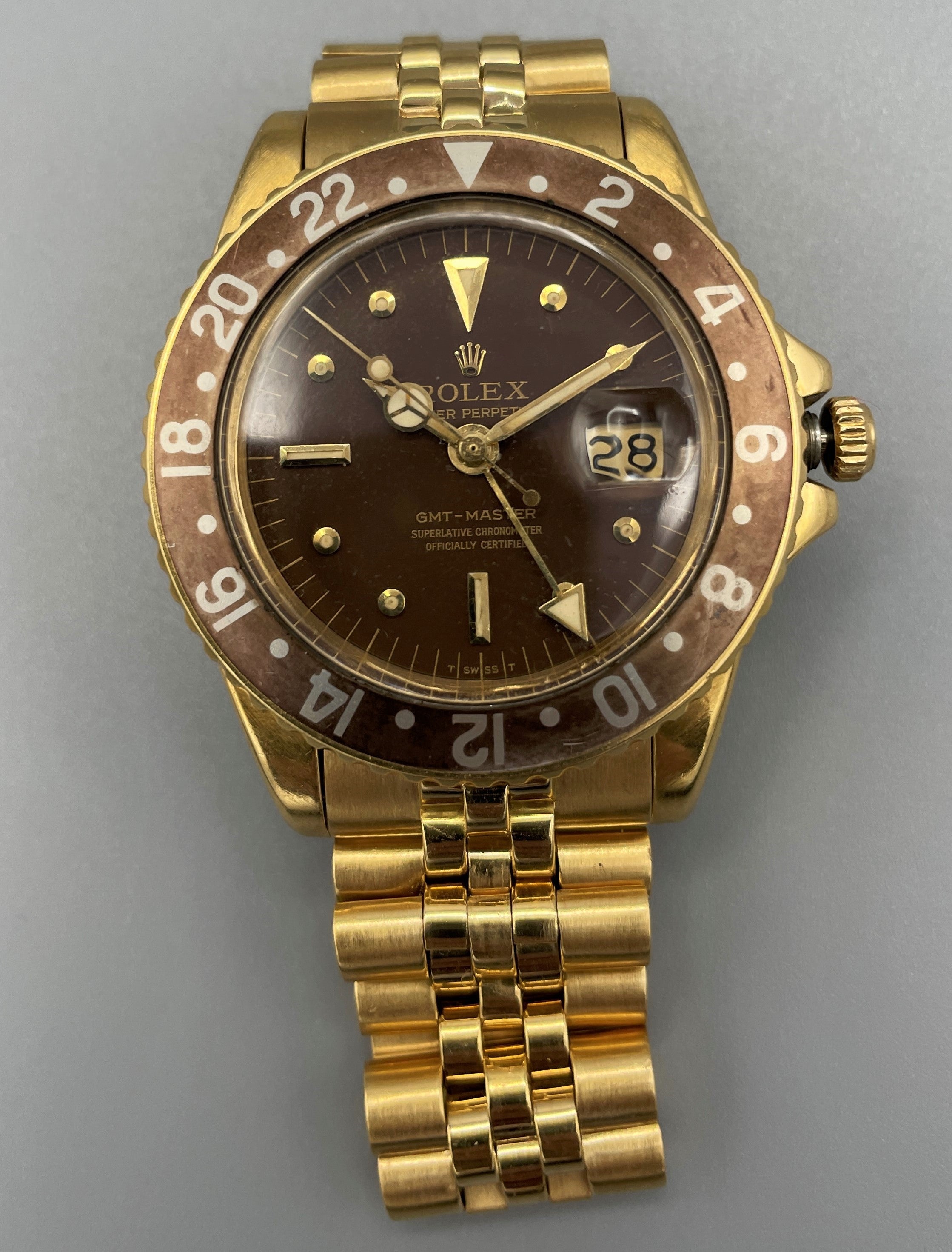 Rolex gmt outlet master 18k gold