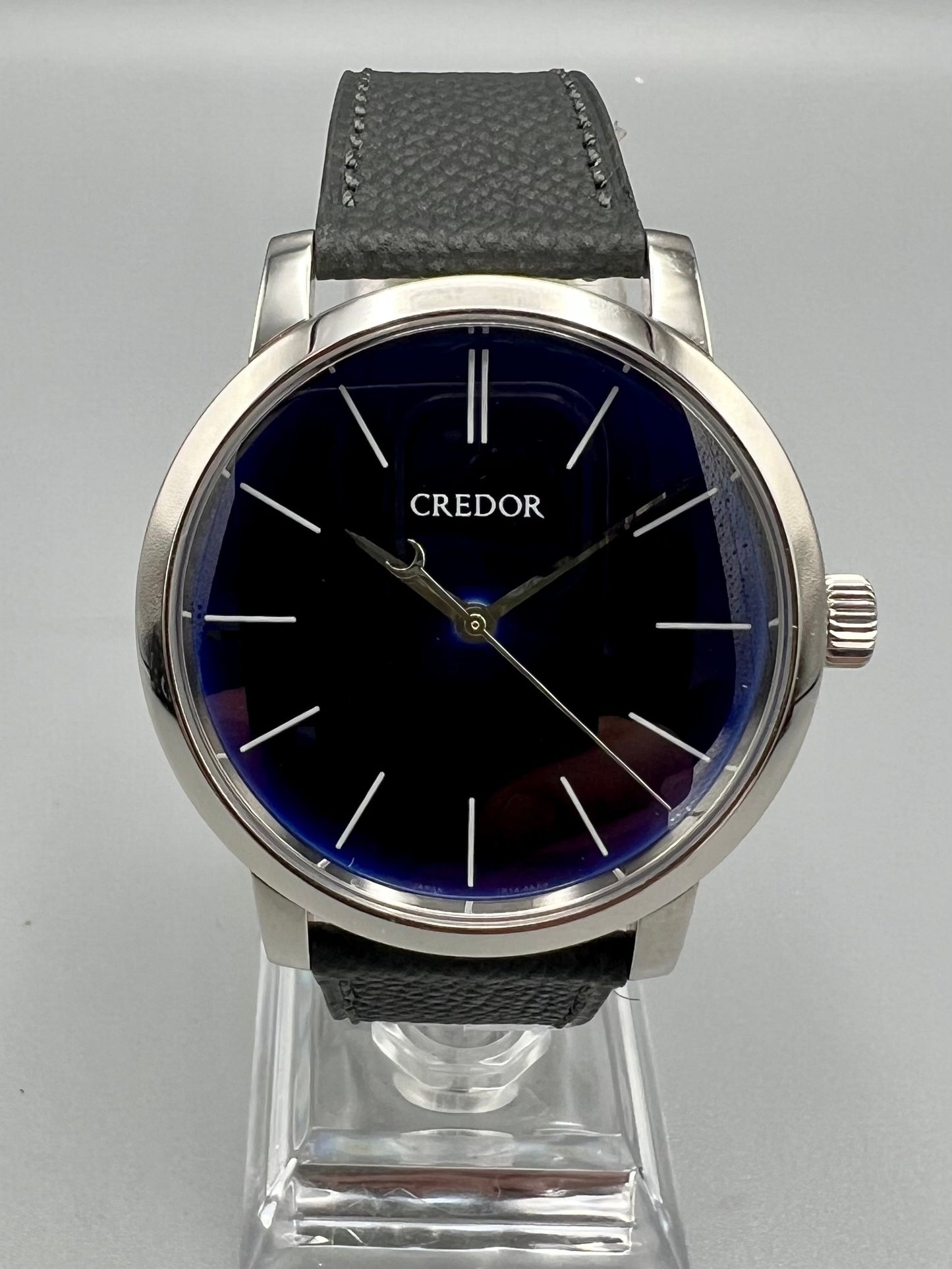 Seiko Credor Eichi II, Rare Platinum Case and Blue Hand Finished Porcelain Enamel Dial, Full Set, As New, Sold in Dec 2022
