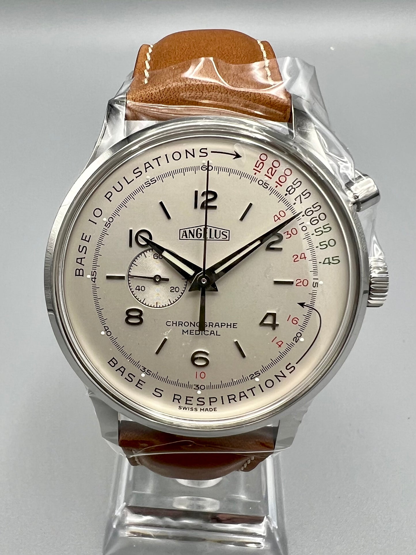 Angelus Chronographe x Massena LAB, Doctor’s Watch, Limited Edition of 99, New, Unused, Full Set, 2023