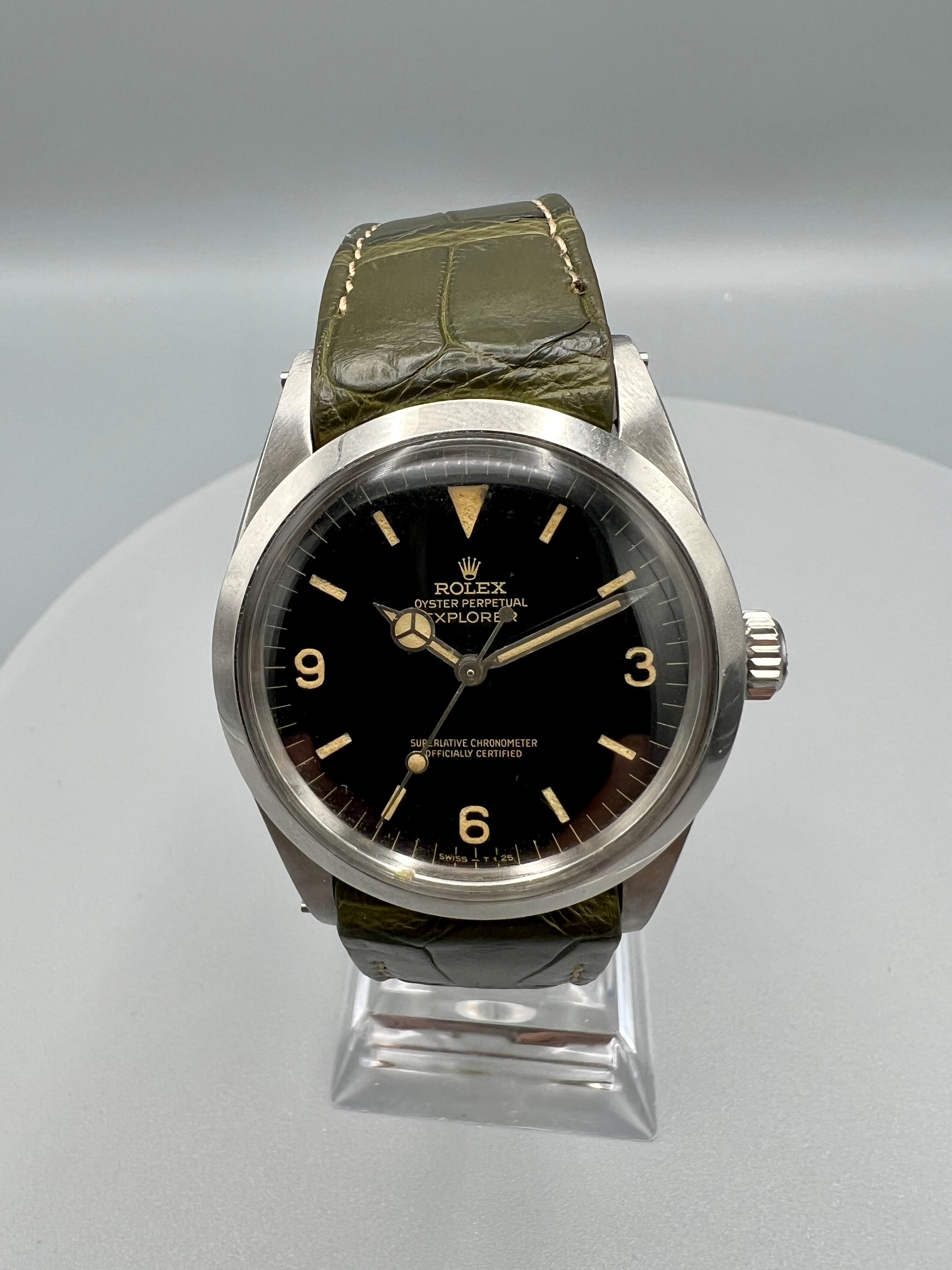 Rolex Ref 1016 Explorer Rare Glossy Type 4 Gilt Dial 1965