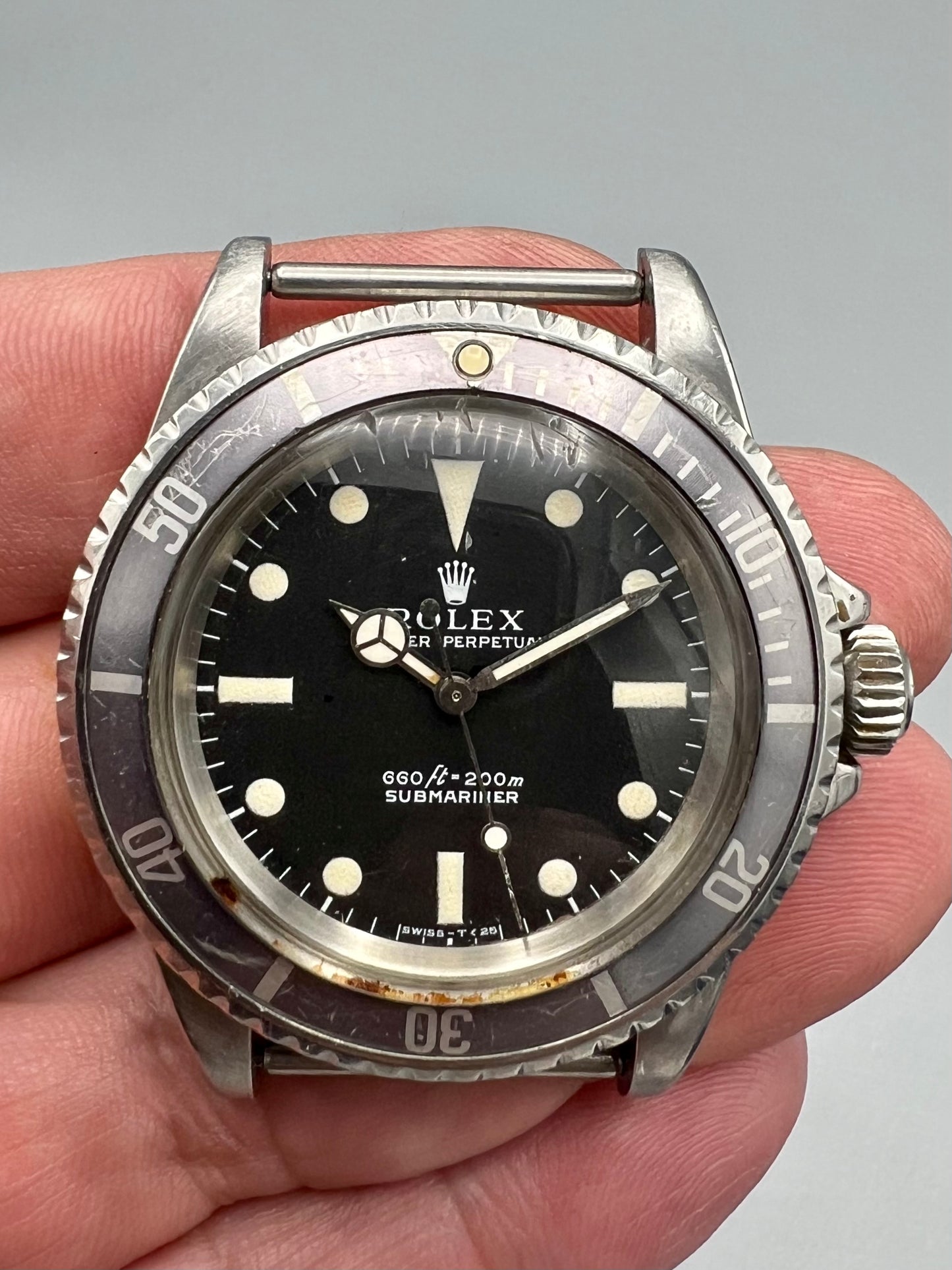 Rolex Ref 5513 Submariner COMEX, RARE early model, with helium escape valve, ghost bezel, 1971