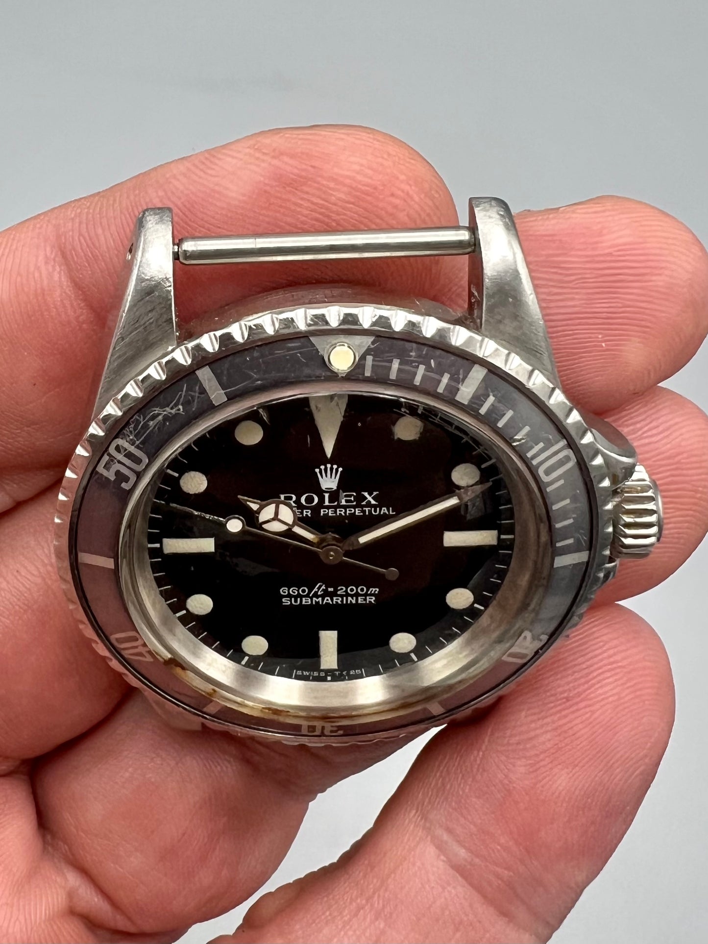 Rolex Ref 5513 Submariner COMEX, RARE early model, with helium escape valve, ghost bezel, 1971