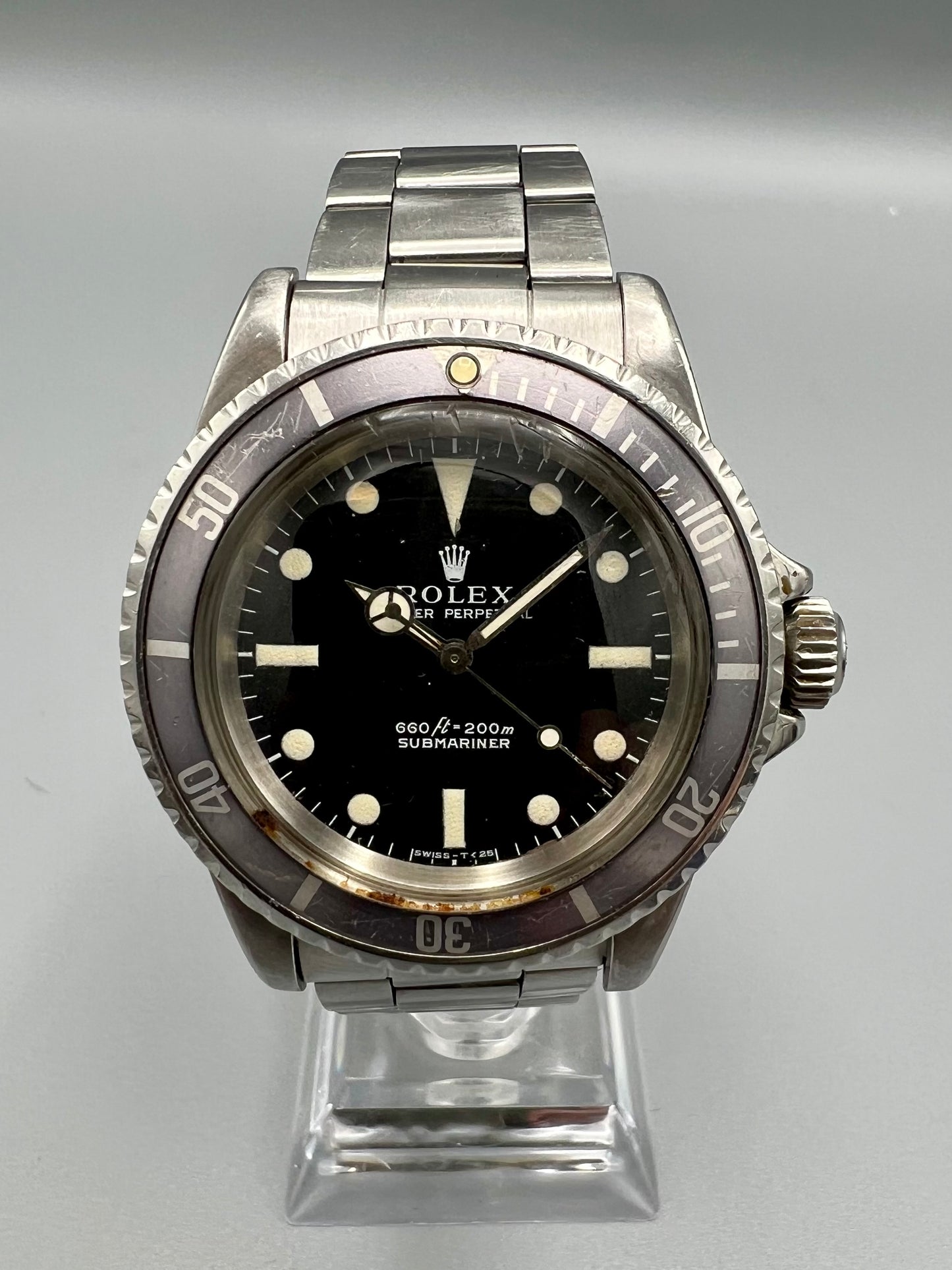 Rolex Ref 5513 Submariner COMEX, RARE early model, with helium escape valve, ghost bezel, 1971