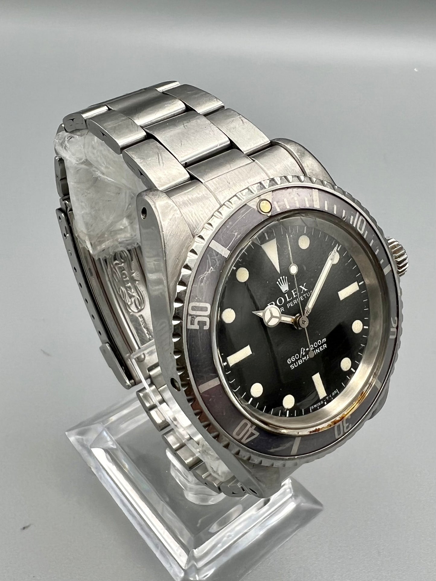 Rolex Ref 5513 Submariner COMEX, RARE early model, with helium escape valve, ghost bezel, 1971