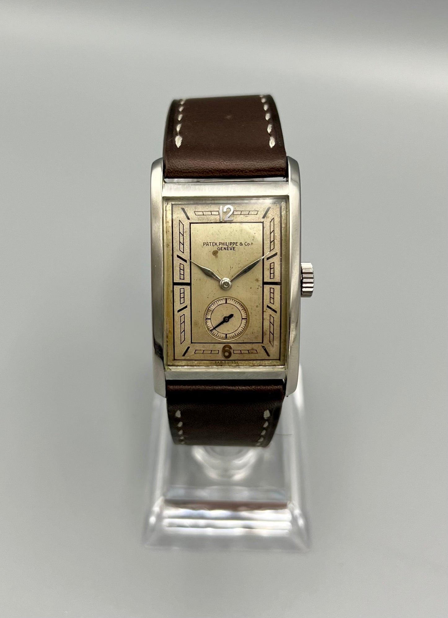 Patek Philippe Ref 450 Stainless Steel, Rare, Early Wristwatch, All Original, 1927