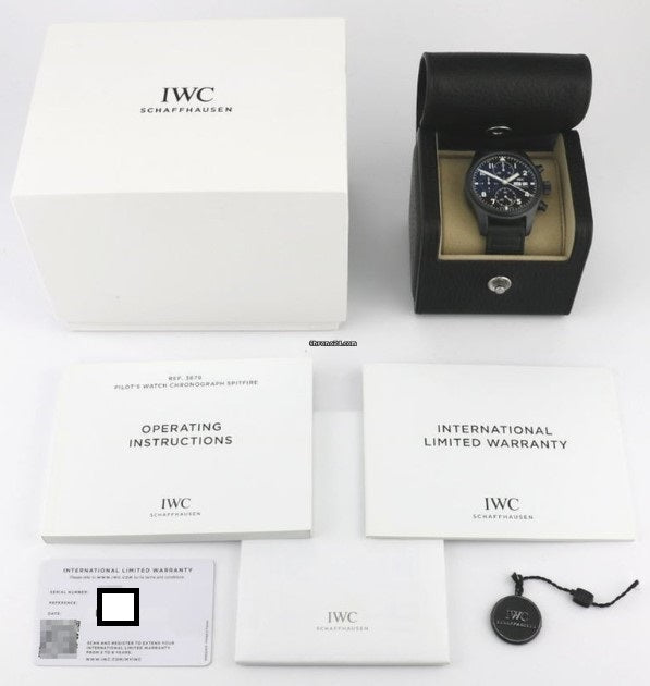IWC Pilot's Watch Chronograph Limited Edition "Tribute to 3705" Rare, Sold Out, Unused