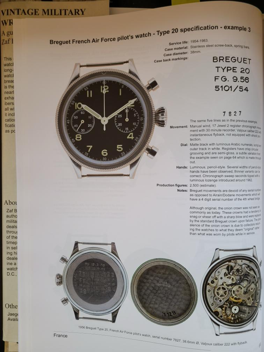 Breguet Type 20 Sterile Dial 1956 Unpolished, Rare French Military Service Watch