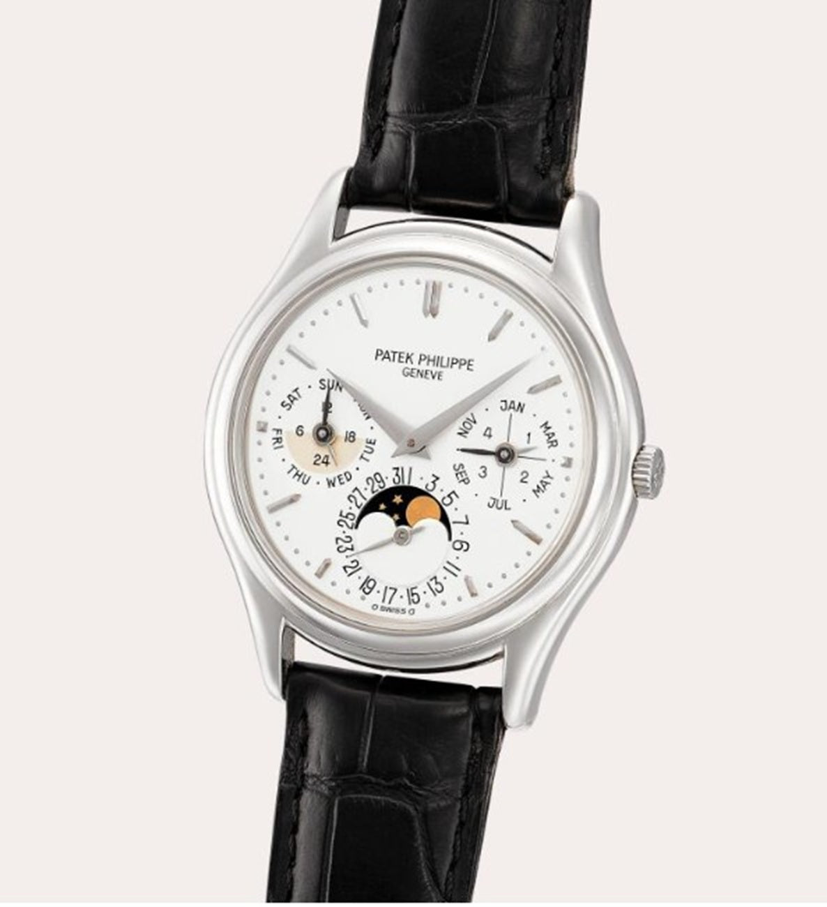 Patek Philippe Ref 3940 P, Early Platinum Model, 1992