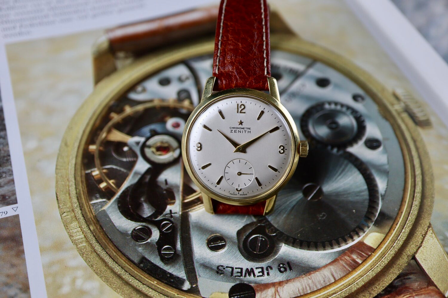 Zenith Caliber 135 Chronometer 1950s RARE